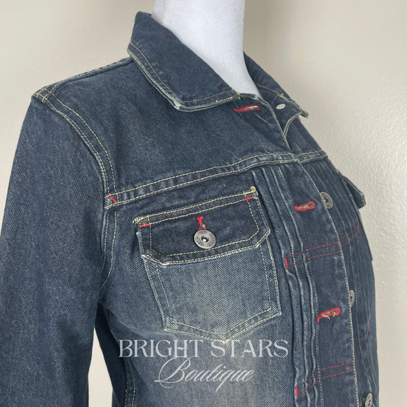 Rare Denim Jacket ASO Buffy Summers Buffy the Vampire Slayer Y2K Faded Wash - Picture 14 of 14